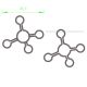 cute atom decorative paper clips, fun shaped paper clips