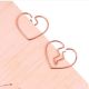 gold broken heart shaped paper clips, cute decorative paper clips for fun