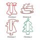 holiday decorative paper clips, Christmas shaped paper clips for holiday gifts & branding