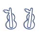 fun cucurbit shaped paper clips, decorative paper clips