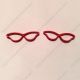 eyeglasses shaped paper clips for gifts & paperwork, cute spectacles decorative paper clips
