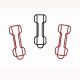 dumbell shaped paper clips, fun decorative paper clips