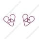 heart shaped paper clips, Heart Decorative Paperclips for Office, Gifts, Valentine's & Crafts