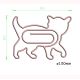cat jumbo paper clips, extra large GOLD paper clips