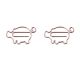 pig decorative paper clips, animal shaped paper clips for gifts & documents