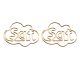 Sat shaped paper clips, gold decorative paper clips for gifts & decor