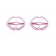 sexy lips decorative paper clips, lip shaped paper clips