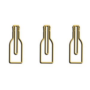 cute beer bottle shaped paper clips, fun drinkware promotional paper clips