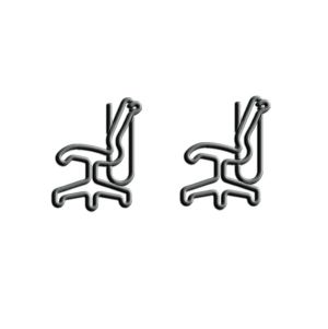 Chair Shaped Paper Clips, Adorable Office Chair & Desk Decorative Clips, Custom Furniture & Work-Themed Stationery & Gifts