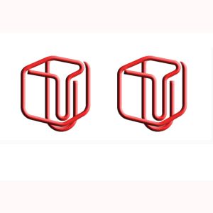 cube decorative paper clips, fun shaped paper clips