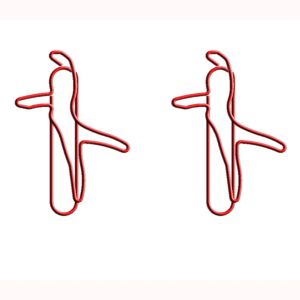 dancer decorative paper clips, fun shaped paper clips for dance & arts
