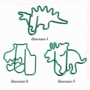 dinosaur shaped paper clips, animal paper clips for gifts & stationery