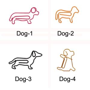 dog  shaped paper clips, cute animal paper clips
