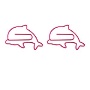 dolphin decorative paper clips, cute fish paper clips for desk accessories