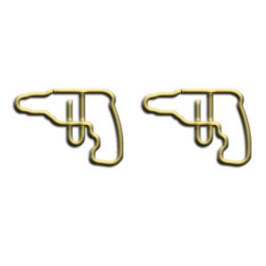drill shaped paper clips, cute decorative paper clips