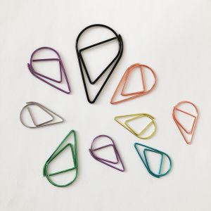Drip/Raindrop Shaped Paper Clips, fun teardrop decorative clips, custom waterdrop paperclips