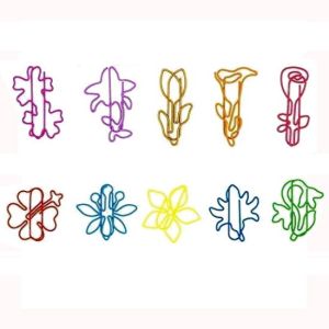flower decorative paper clips, bloom shaped paper clips