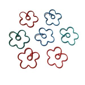 flower shaped paper clips, cute blossom decorative paper clips
