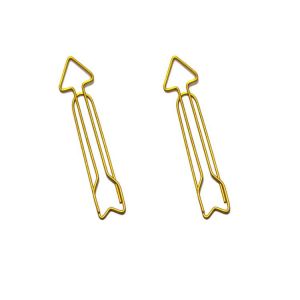 gold arrow shaped paper clips, cute decorative paper clips for motivation & gifts