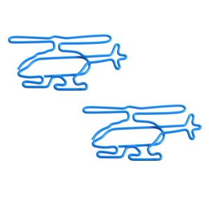 helicopter shaped paper clips, aircraft decorative paper clips