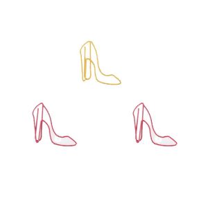 high heel shaped paper clips, high-heel decorative paper clips for gifts