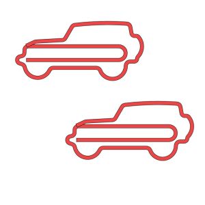 fun jeep shaped paper clips, vehicle decorative paper clips