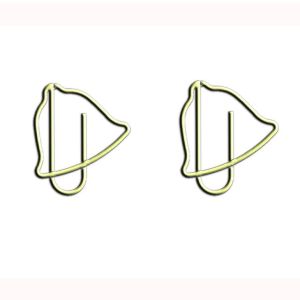 jingle bell shaped paper clips, holiday decorative paper clips