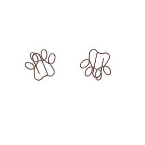 paw shaped paper clips, pawprint decorative paper clips for gifts & office