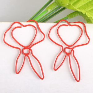 red scarf decorative paper clips, fun shaped paper clips for gifts & office