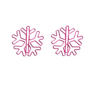snowflake decorative paper clips, shaped paper clips