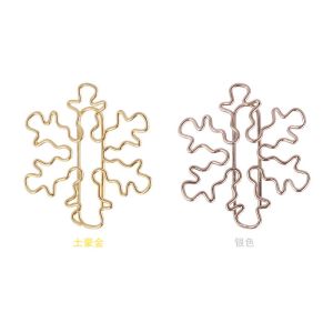 snowflake decorative paper clips, custom shaped paper clips for gifts & documents