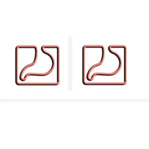 stomach shaped paper clips, fun promotional paper clips