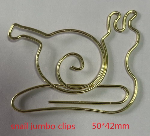 Snail shaped giant paper clips cute and playful desk decoration